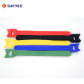 Corbata de cables coloreada personalizada del gancho y del lazo impresos